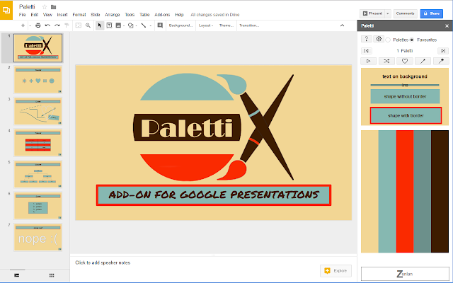paletti google slides add-on