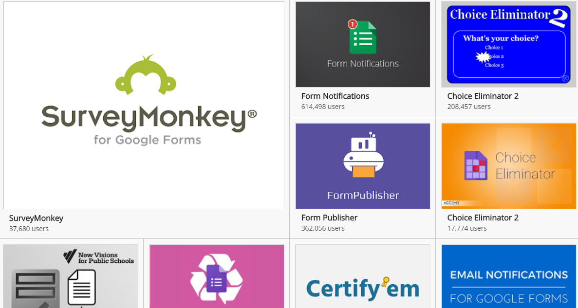Google Forms Add-ons