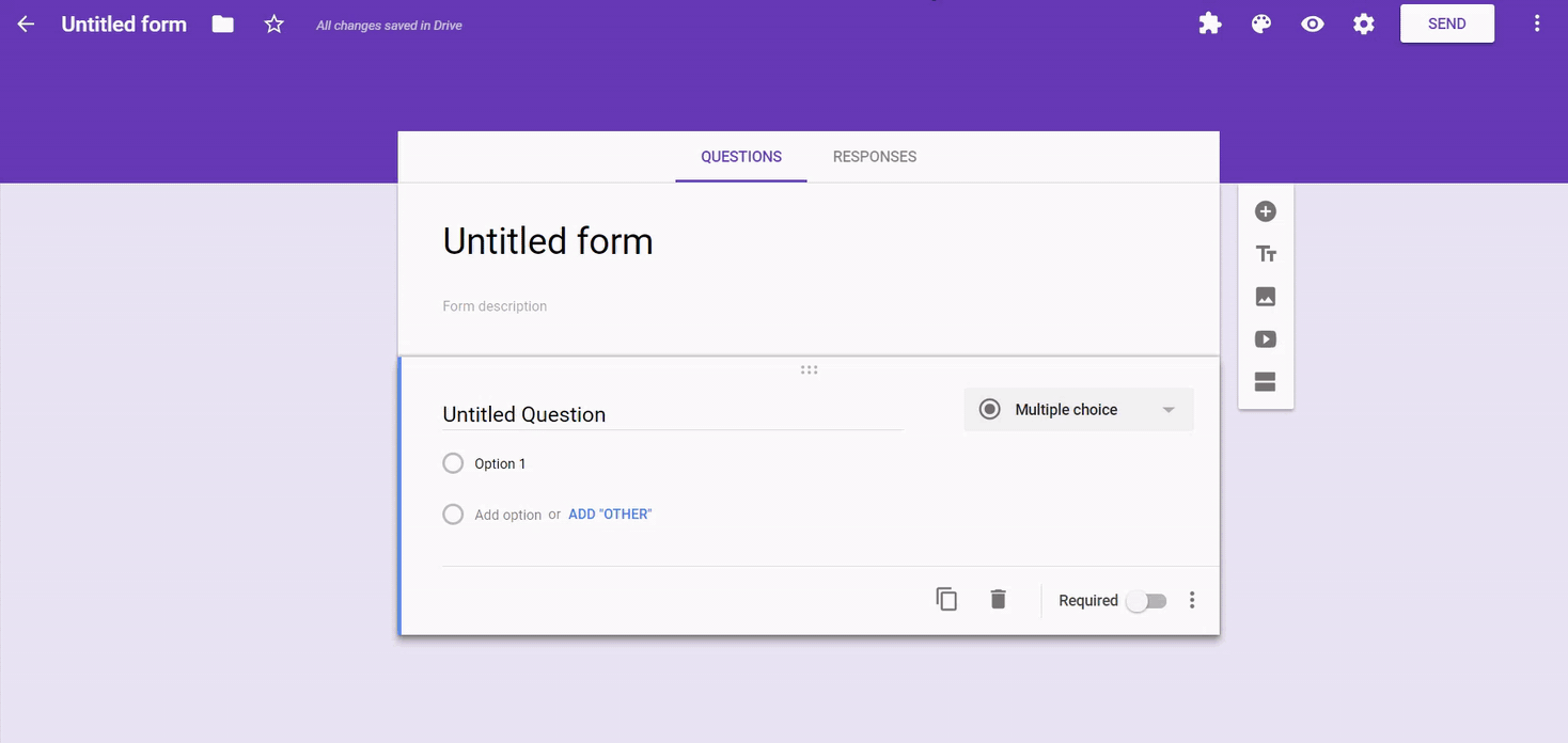 Gif showing Google Forms add-ons Removal
