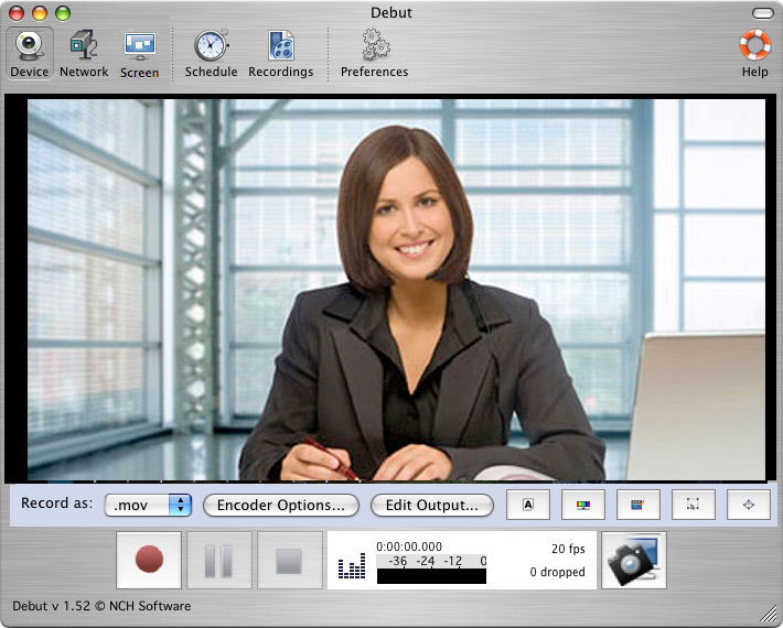 Debut Video Capture video recording software