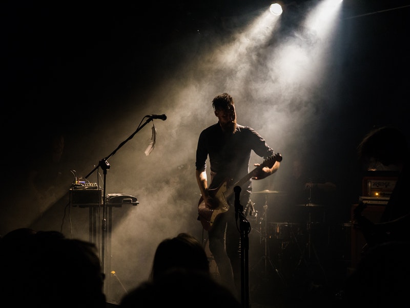 man playing guitar