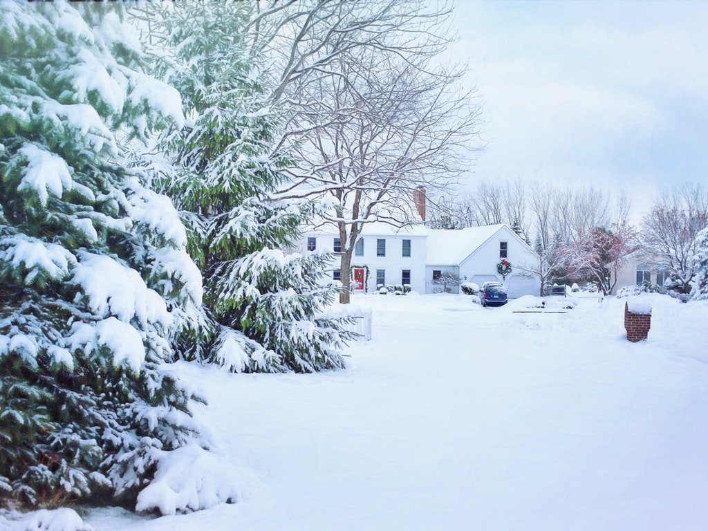 snowy park in canal winchester ohio