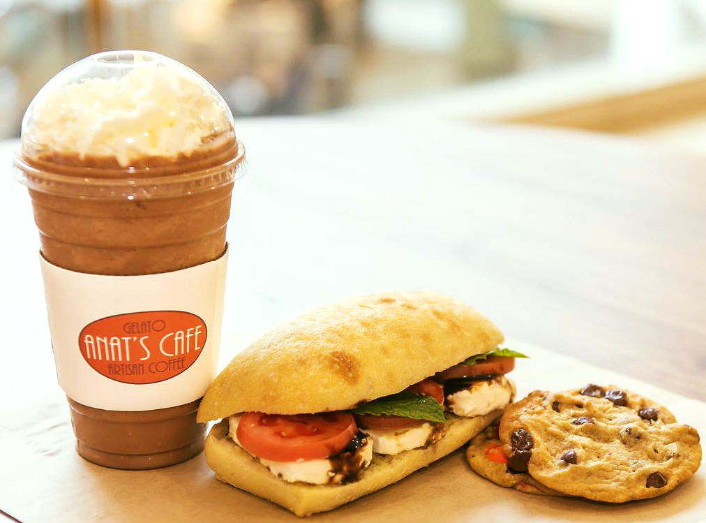 frozen coffee & food from Anat's Cafe, Ohio