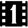 film icon with number 1 inside