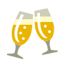 champagne glasses