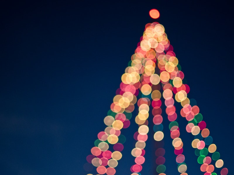christmas tree with lights