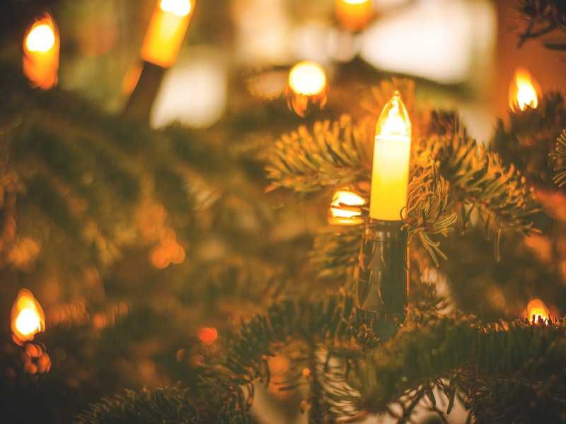 christmas tree with lights