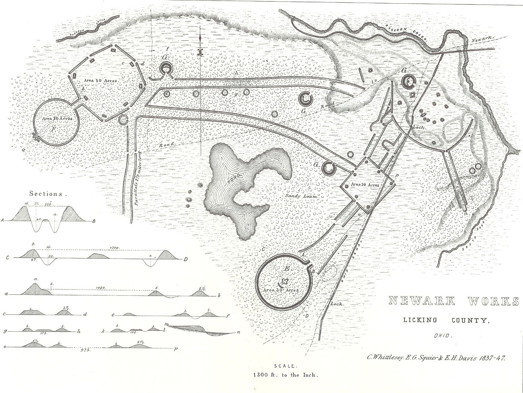 a map of they Newark Earthwords