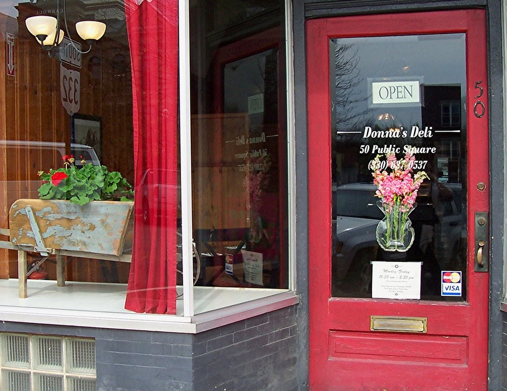 The shop front of Donna's Deli in Augusta, Ohio.