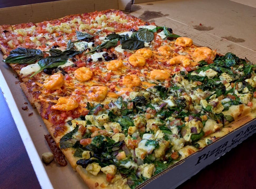 4 play mixed topping pizza from Pizza Rustica