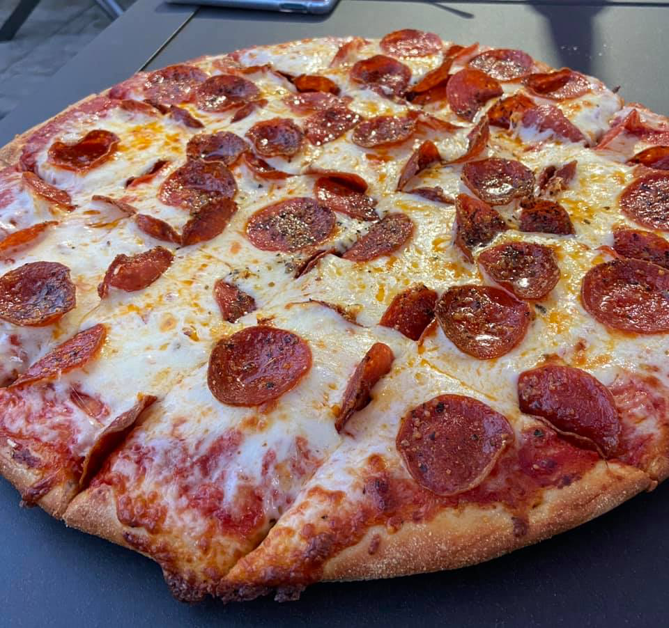 Photo of pepperoni pizza from Fracasso's Pizza