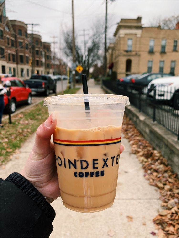 photo of Poindexter Iced Coffee outside