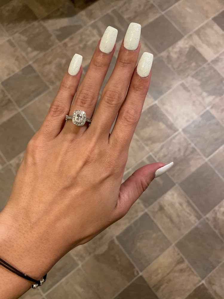 white manicure from VDD Nail Spa