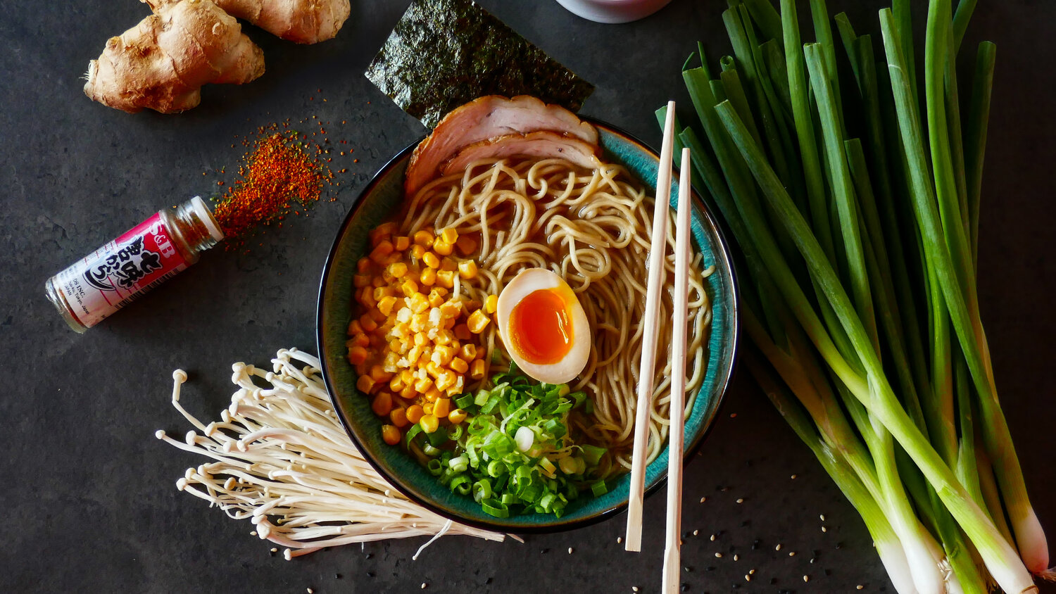 A Bowl Of Traditional Japanese Ramen