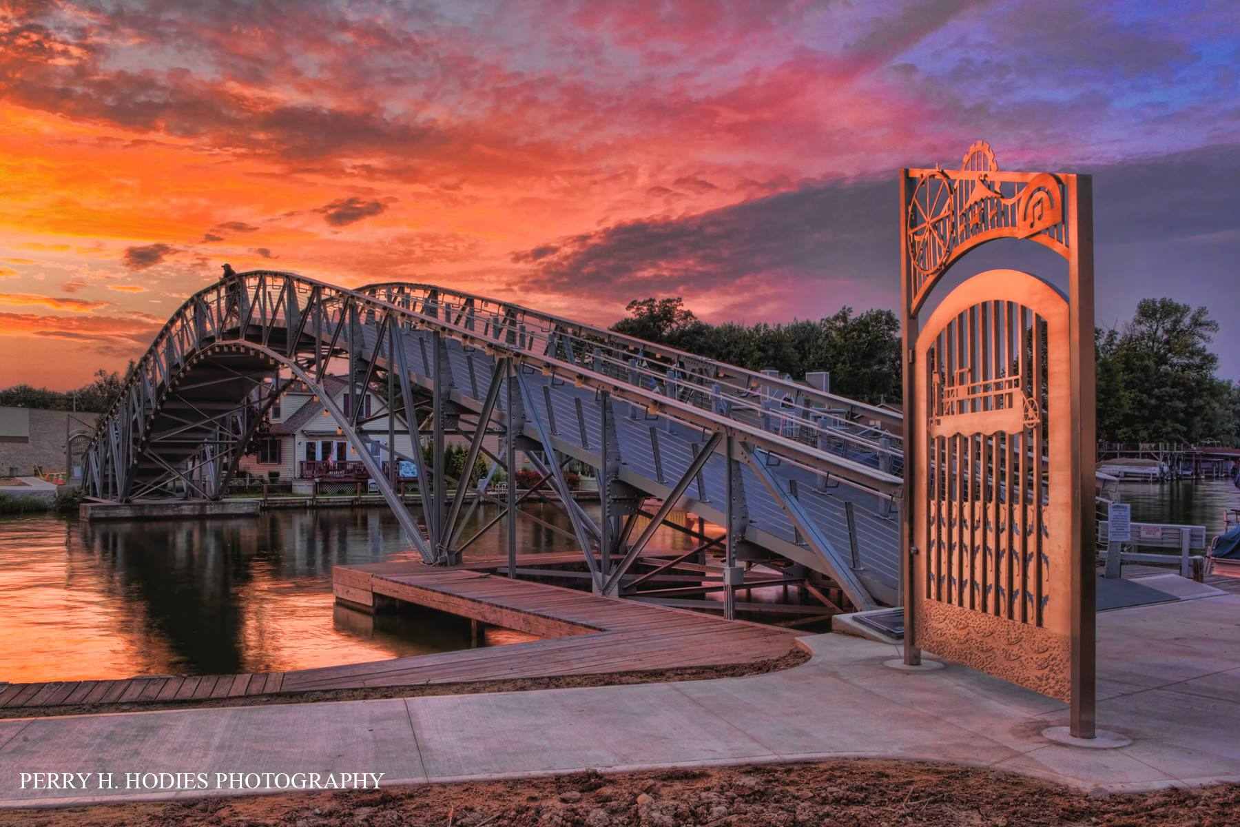 a Bridge over Indian Lake
