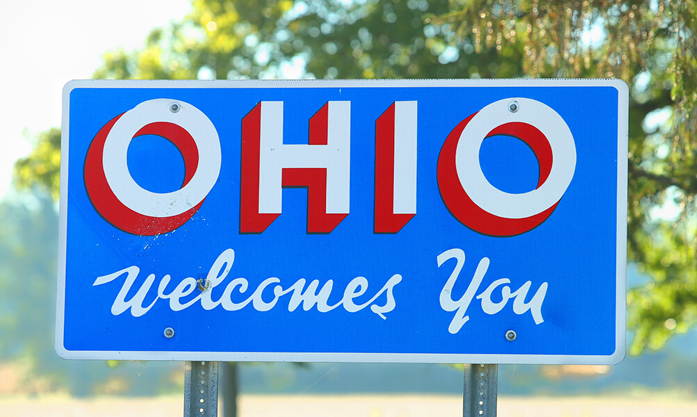 Ohio Welcome Sign