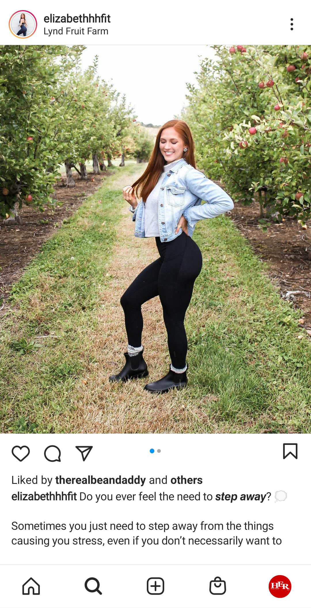 Young lady at Fuit Farm