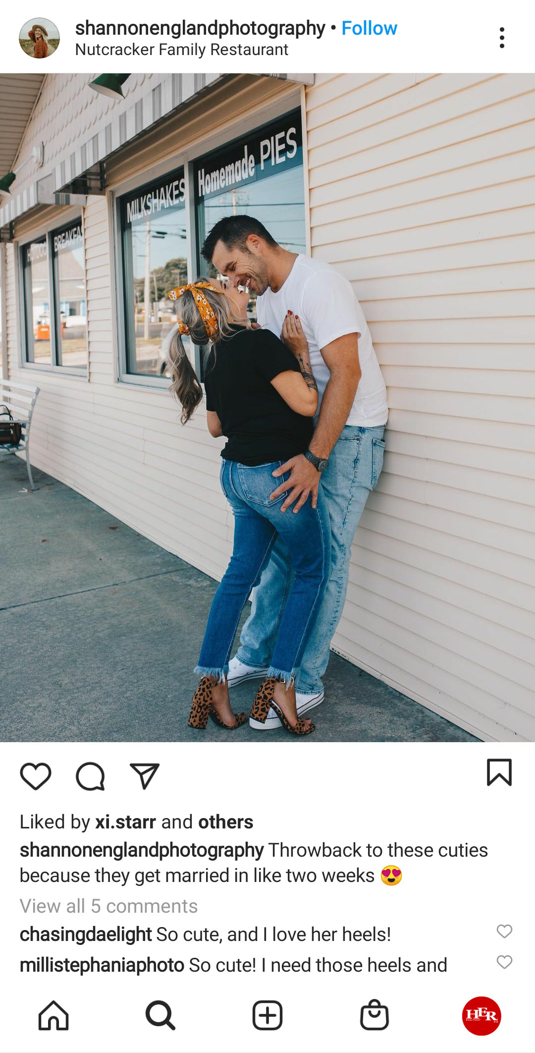 Couple in photo session