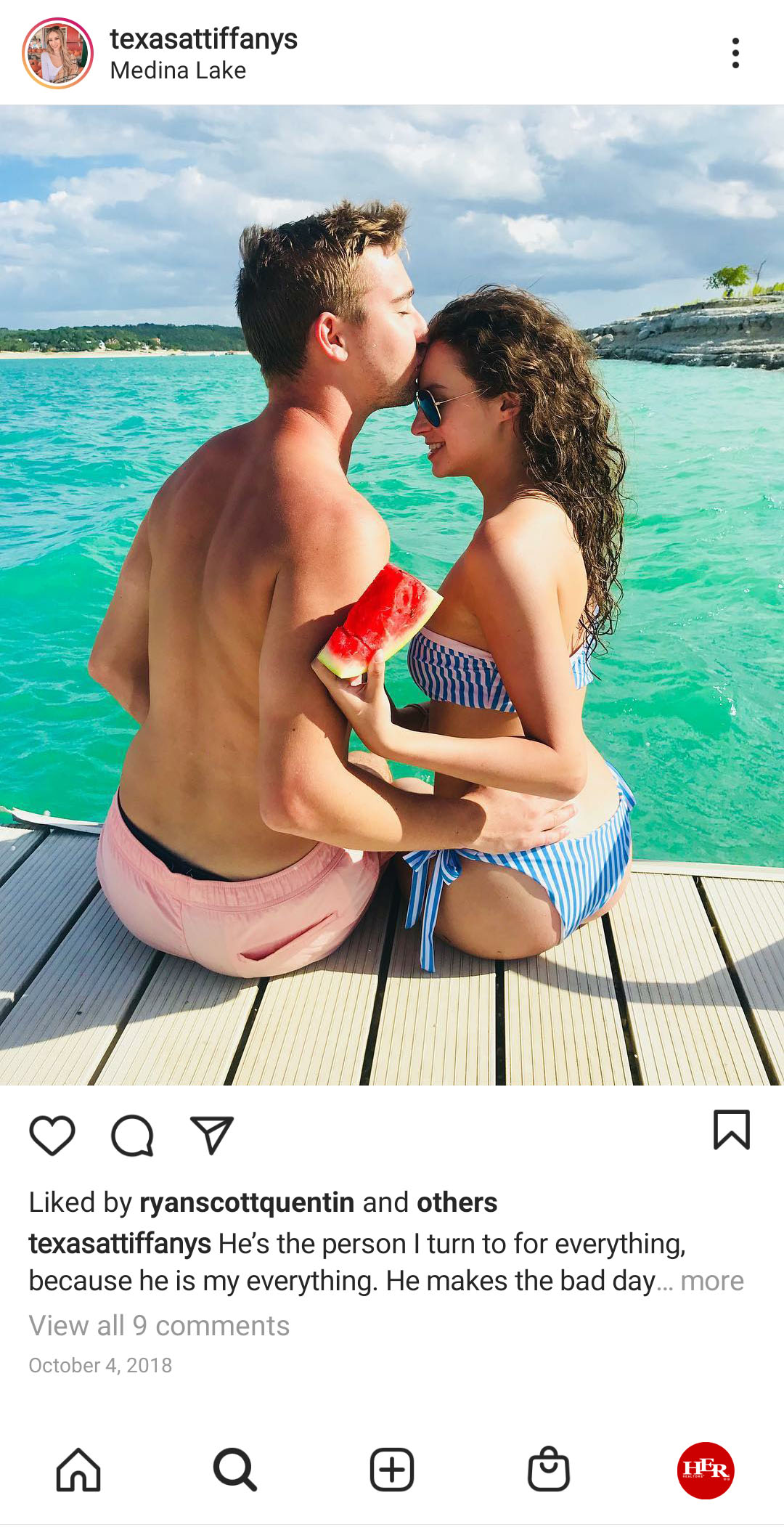 man kissing his girlfriend