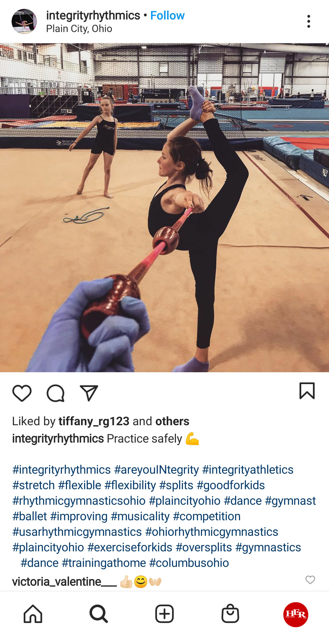 young girl doing yoga