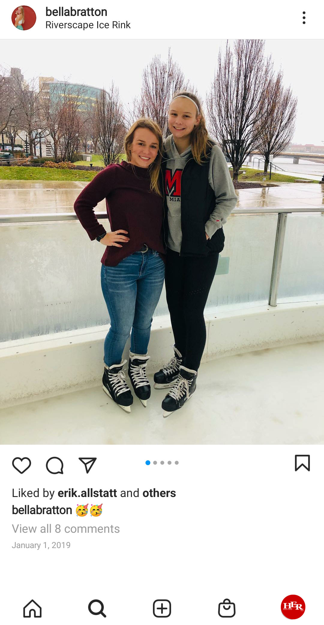 two young lady playing ice keating