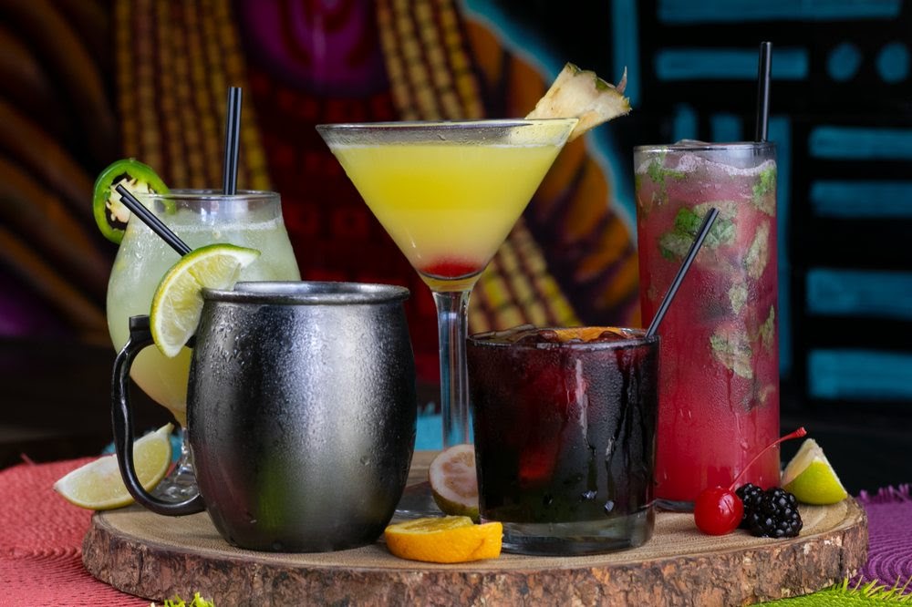 Photo of Arepazo Tapas & Wine - Gahanna, OH, United States. Tropical and exotic cocktails!