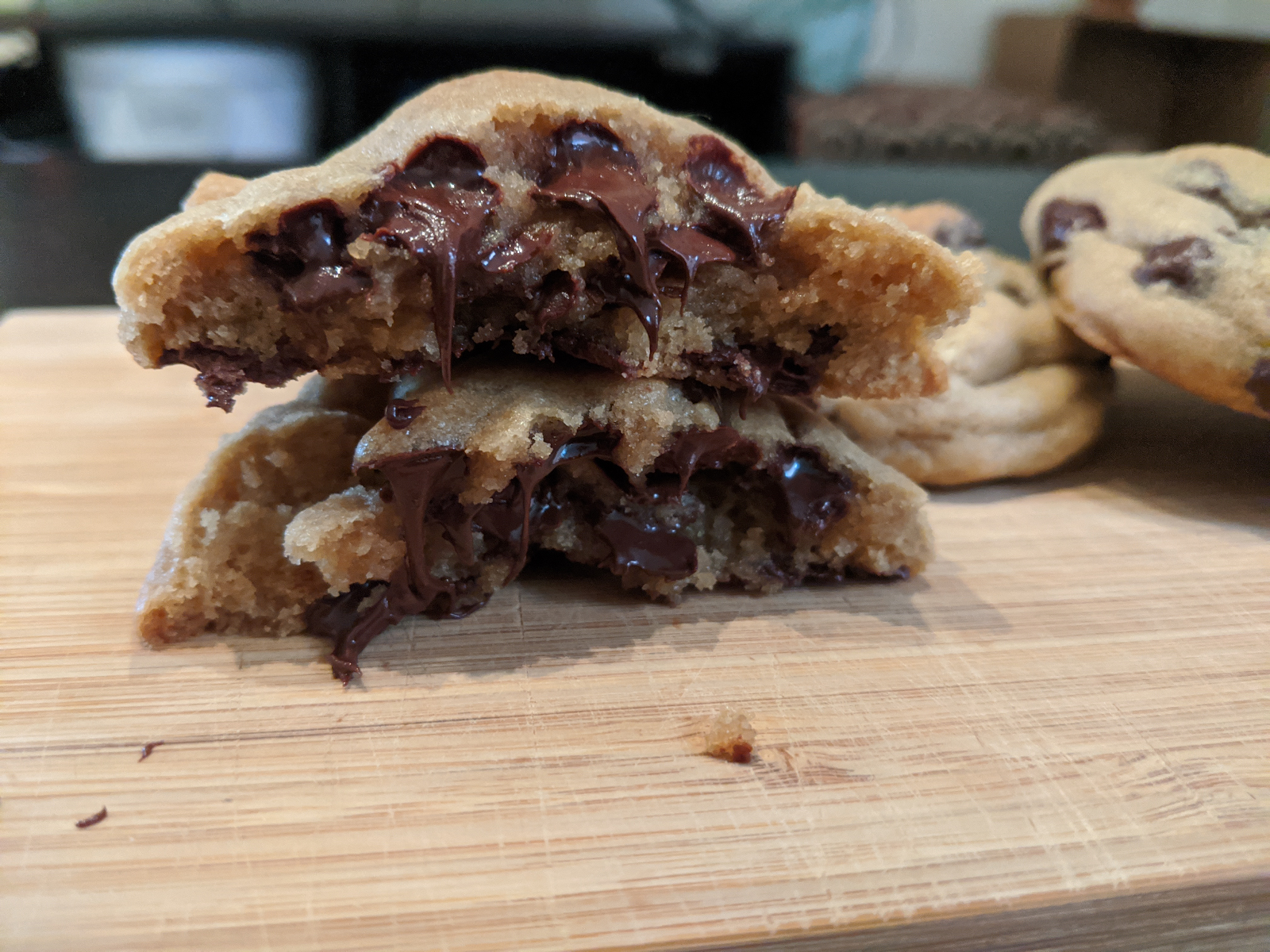 An image of the chocolate chip cookies made at L&M Bakery.