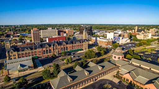 aerial view of springfield, ohio