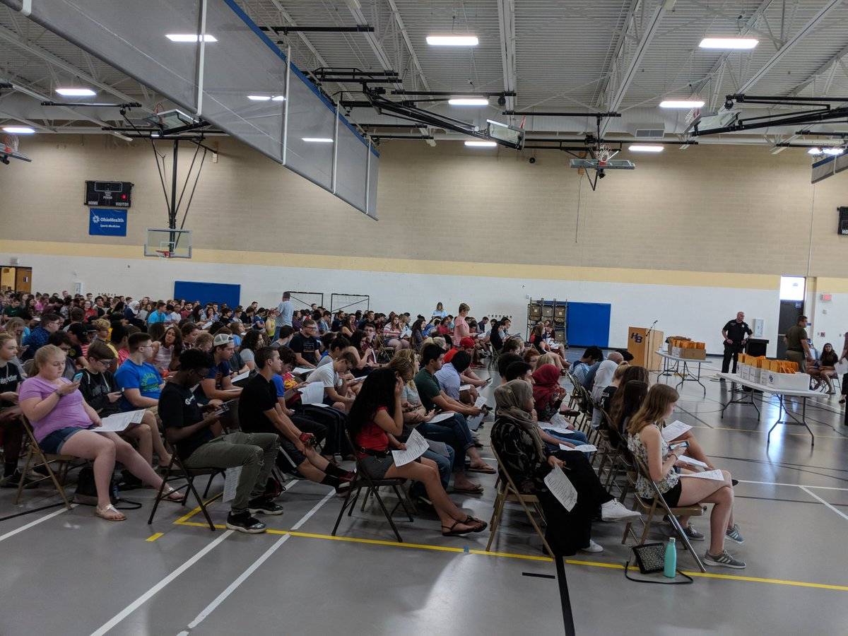 A seminar in a school