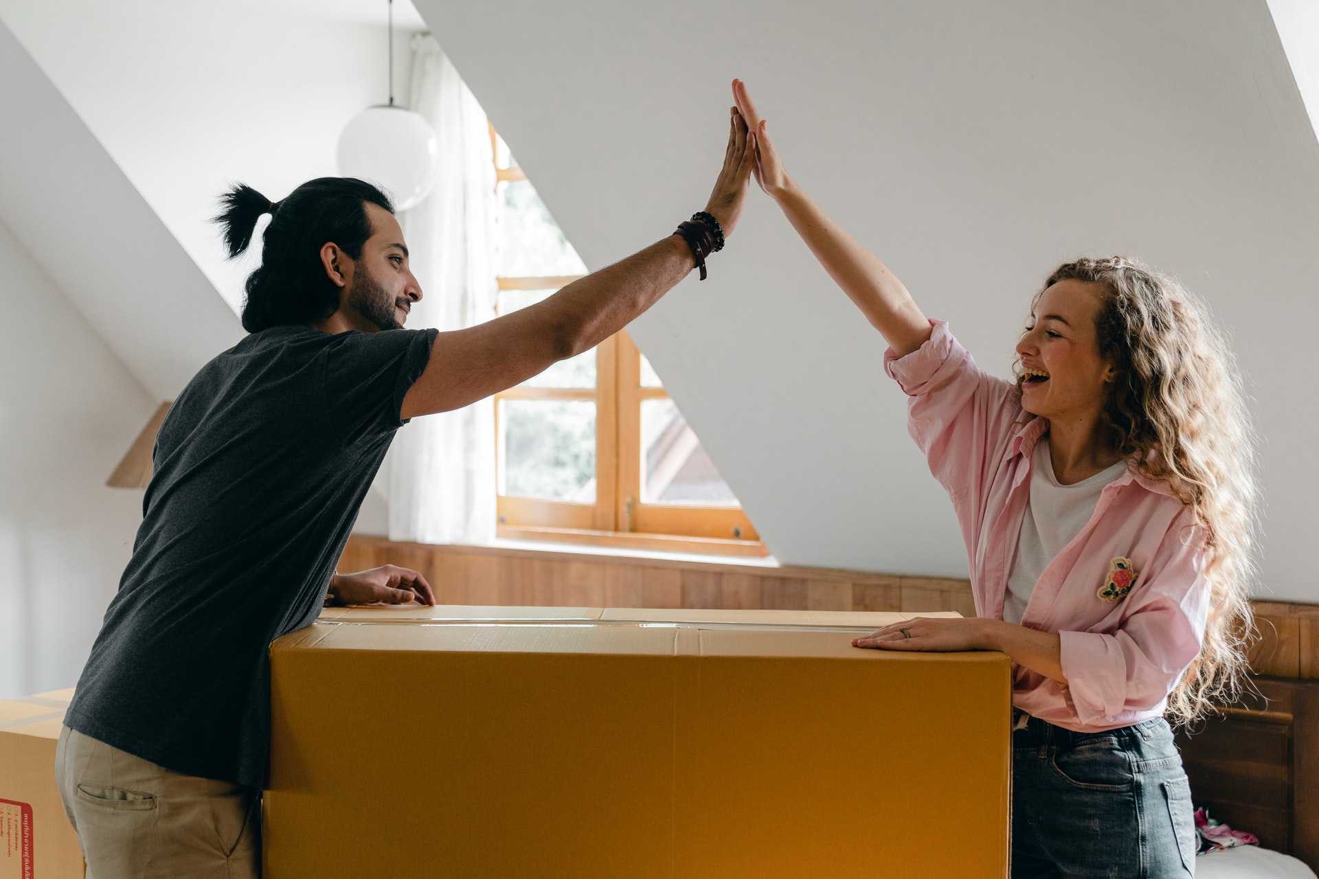 moving high five