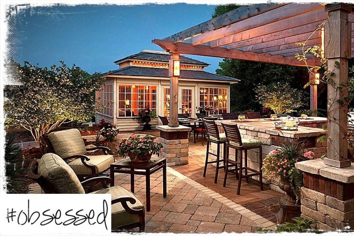 A custom patio done by Outdoor Obsessions