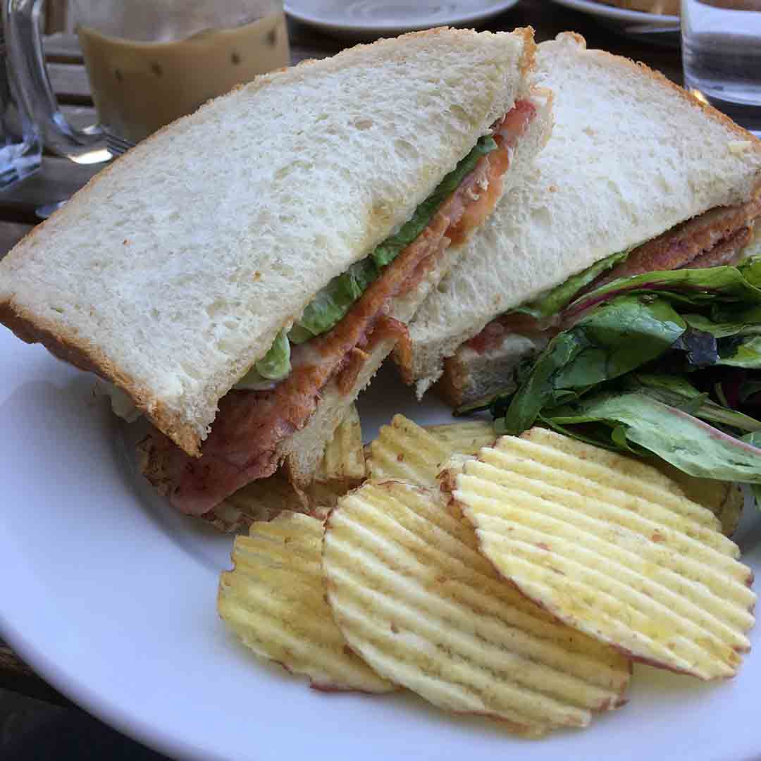 Bacon, Lettuce and Tomato Sandwich.