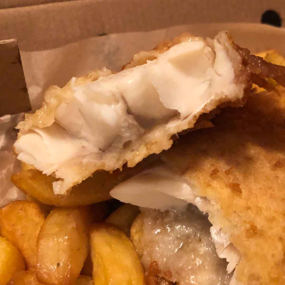 Battered Fish from The Cotswold Chippy