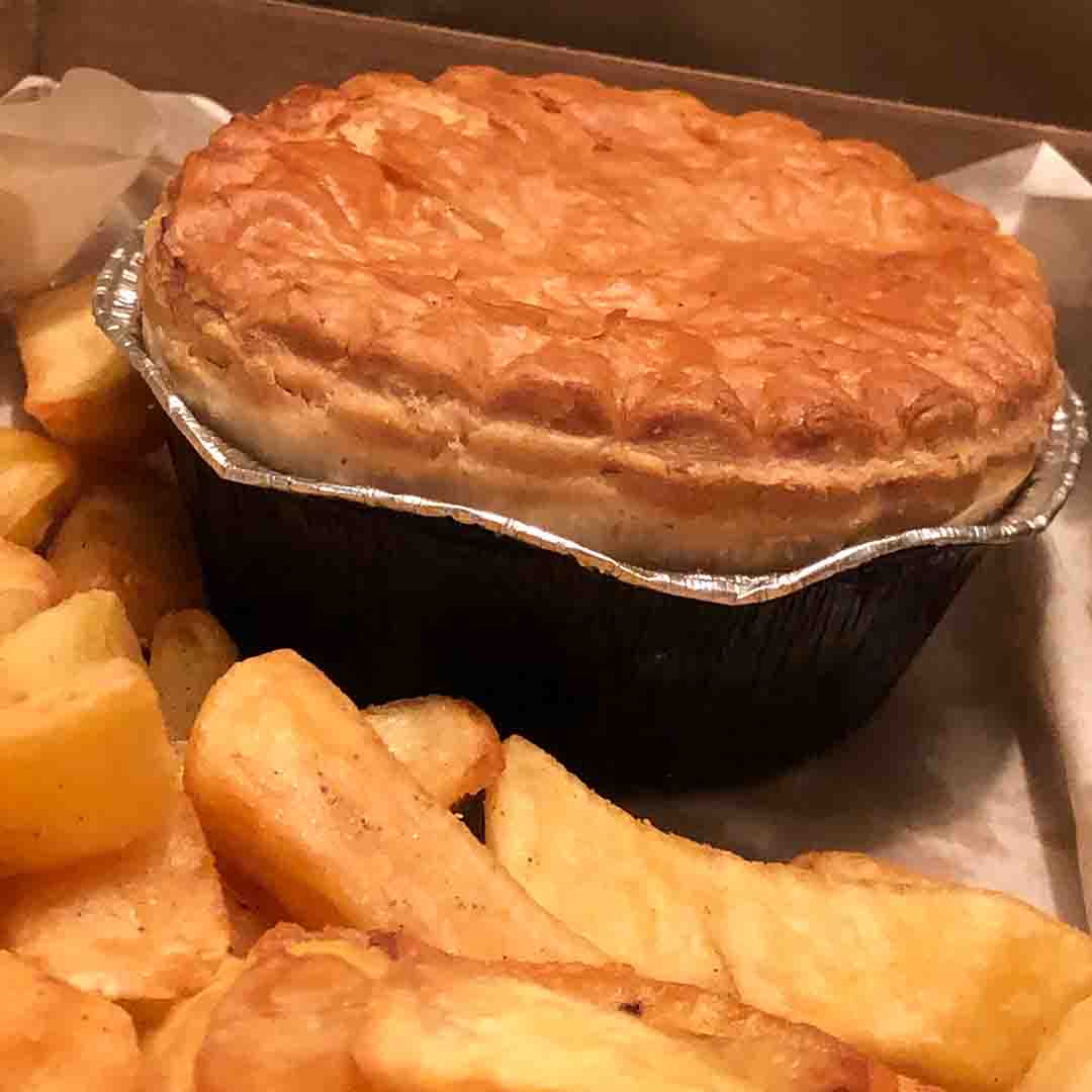 Pie and Chips from The Cotswold Chippy