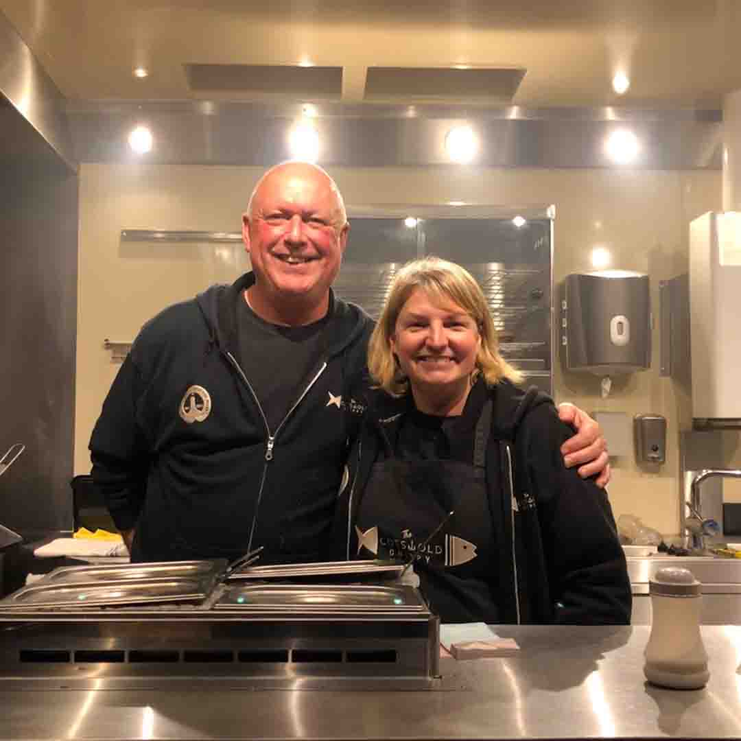 Darren and Lisa from The Cotswold Chippy