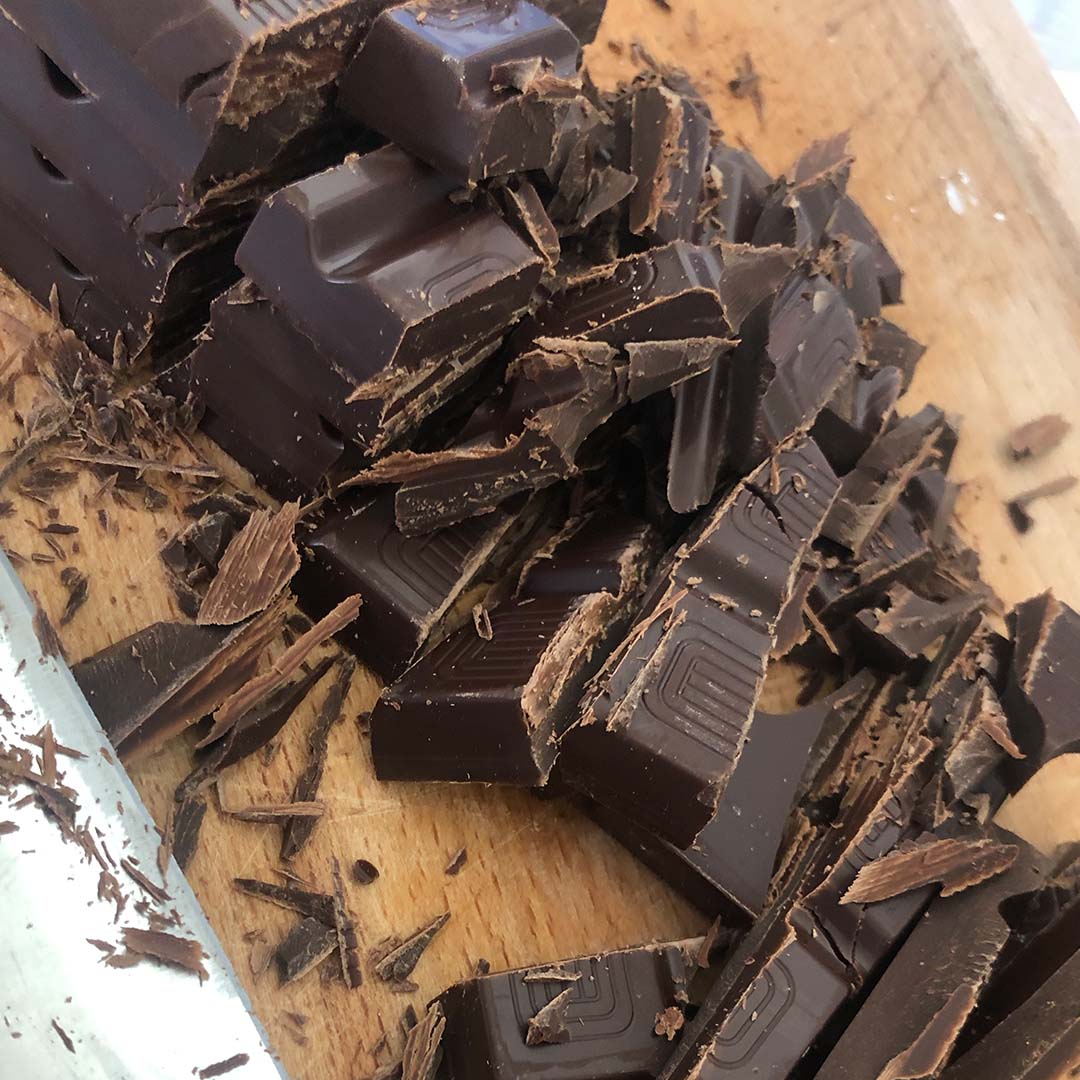 Chopped Chocolate for the Cotswold Eats Cookie Recipe
