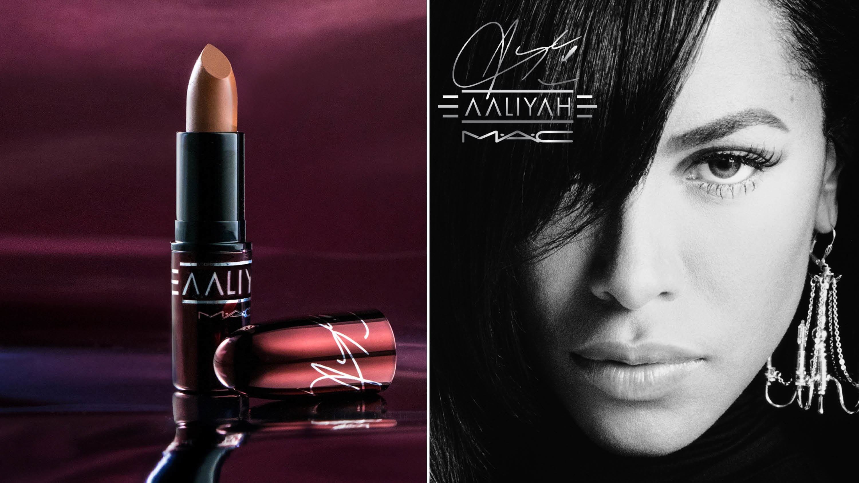 MAC x Aaliyah makeup collaboration