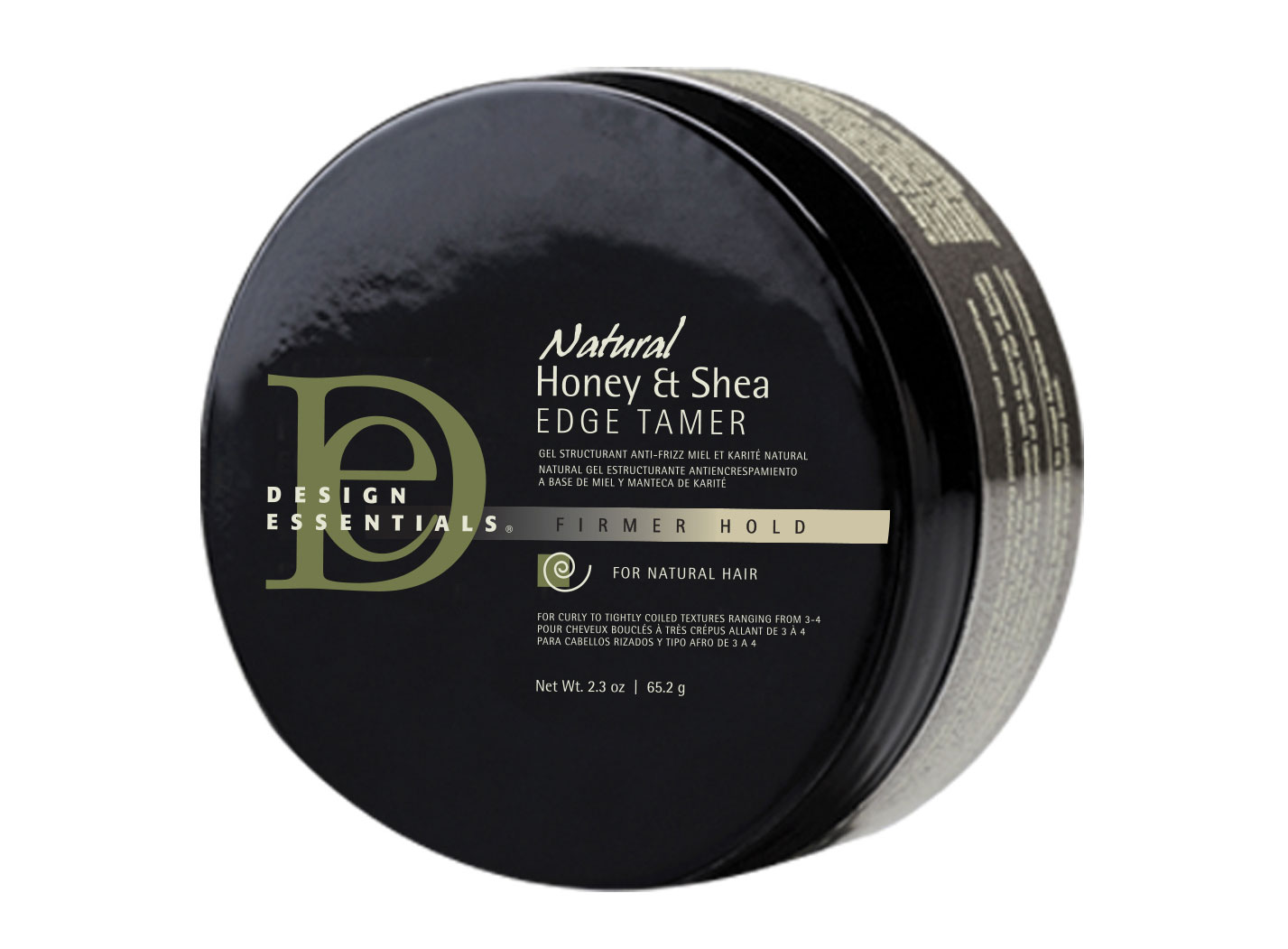 DESIGN ESSENTIALS Natural Honey & Shea Edge Tamer, £8.99
