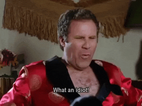 Will Ferrell Idiot Gif