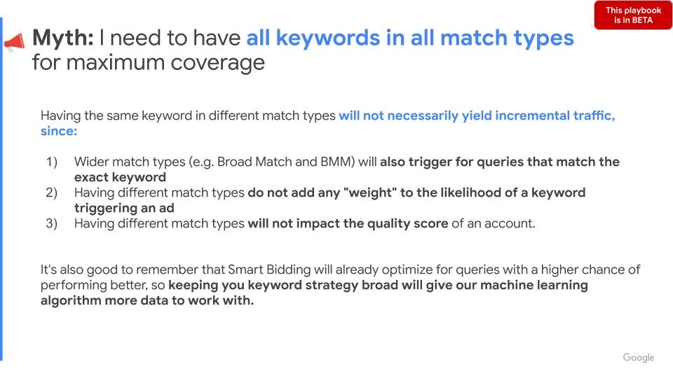 Google Ads Match Type Myth