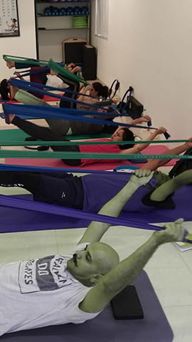 Students using Flex-Band in class