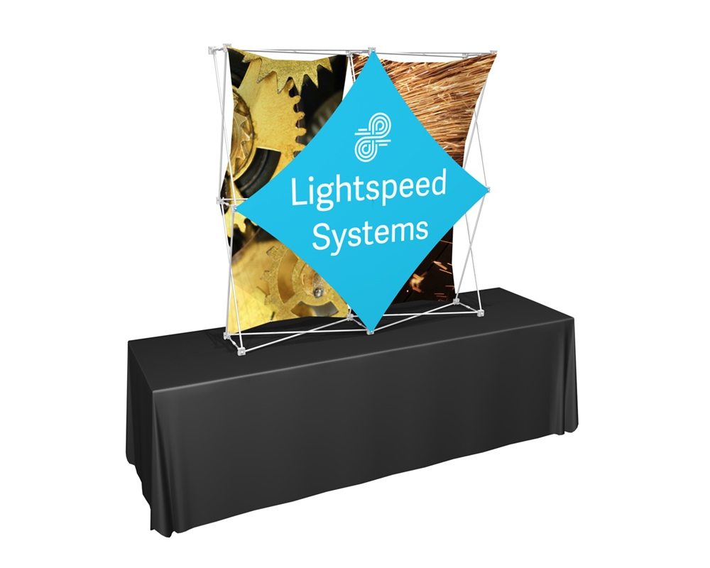 Tabletop trade show display for small budgets