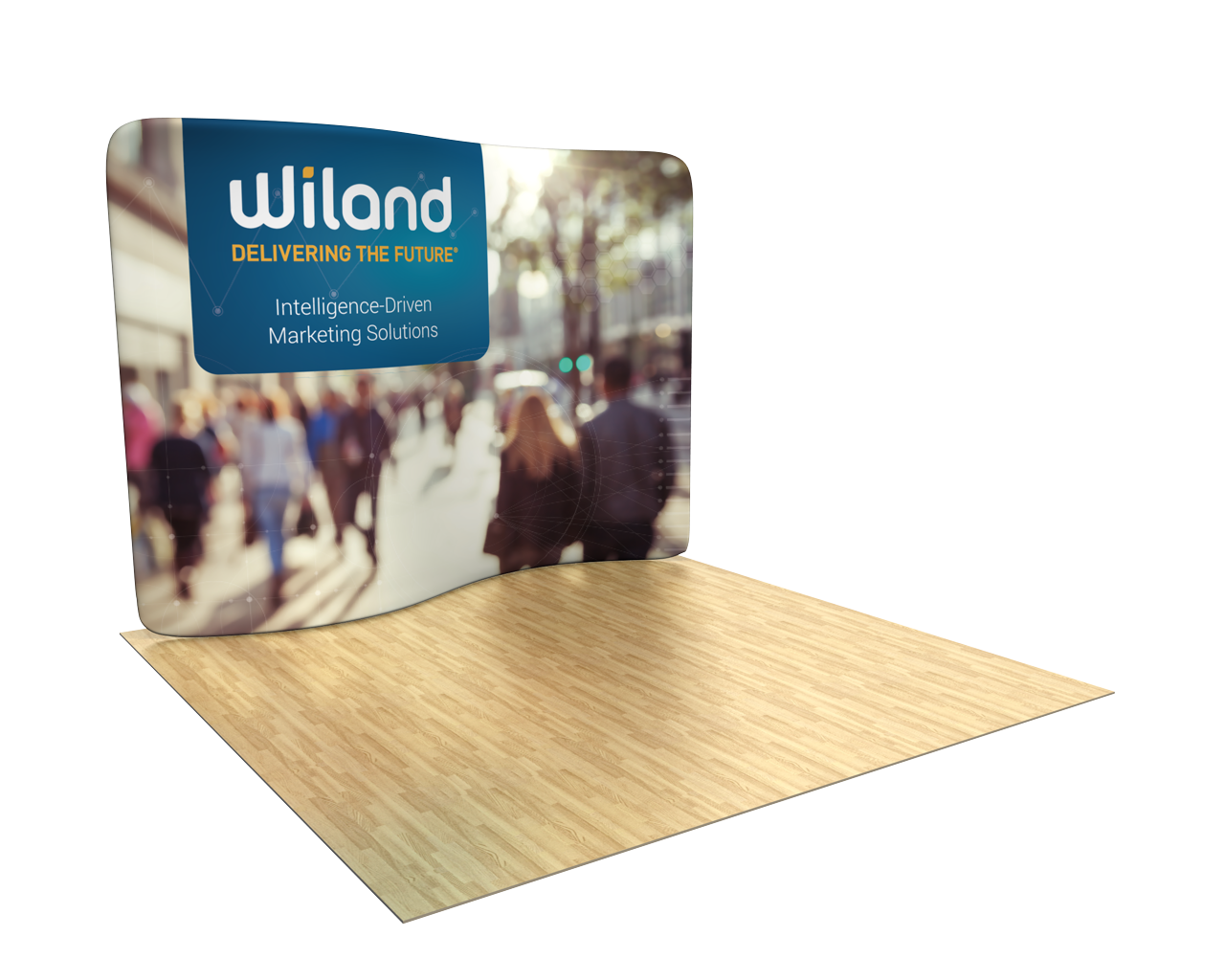 10' Curved Display trade show panel for the budget-conscious