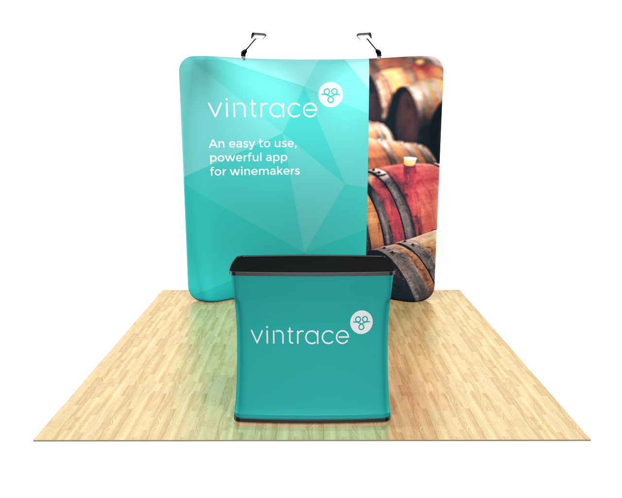 Waveline 8ft Curved Trade Show Display Kit