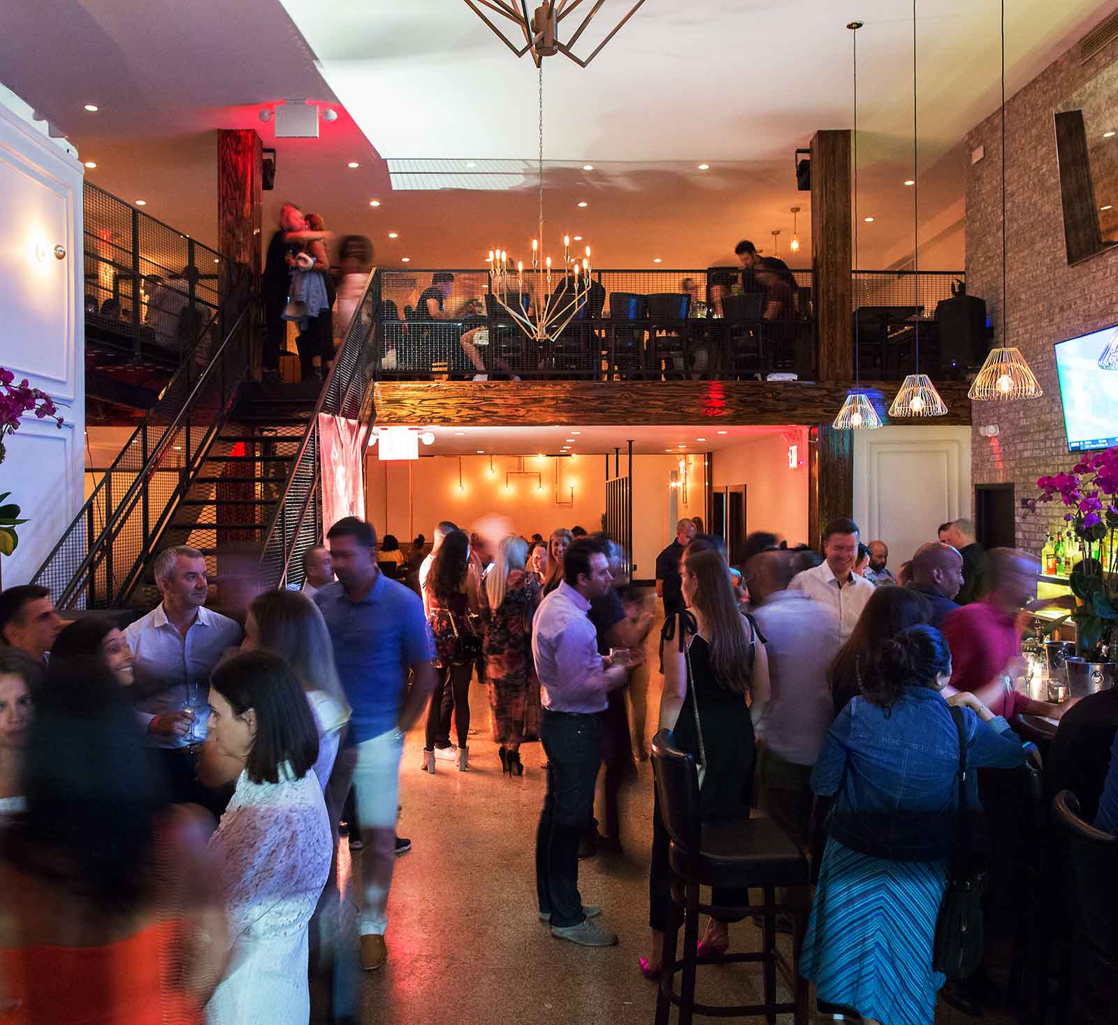 Guests having drinks at the Bar
