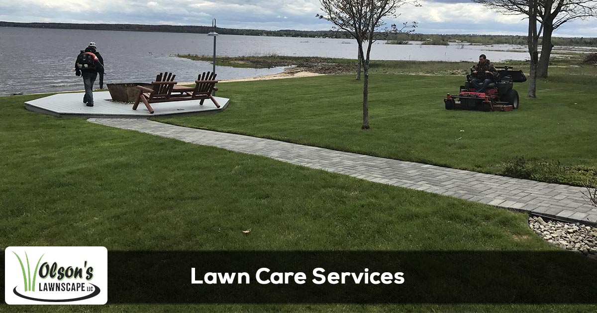 Lawn care services provided by Olson's Lawnscape in Escanaba, Gladstone, Marquette, Iron Mountain, and Menominee Michigan.