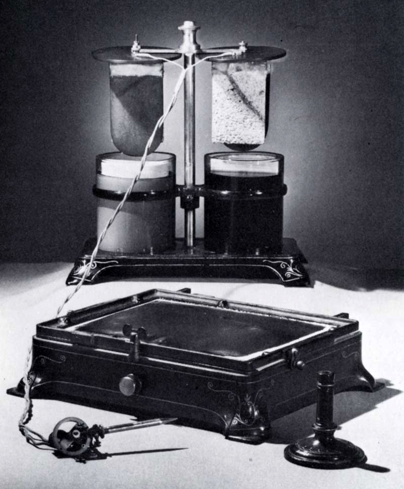 First electric tattooing machine