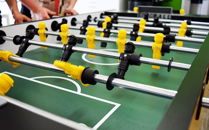 Bei einem Start-up darf ein Kicker natürlich nicht fehlen