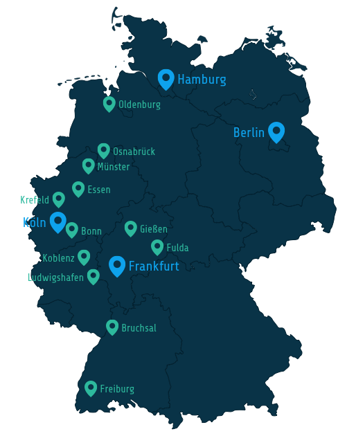 Energieversorger Deutschlandkarte