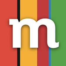 Logo banky mBank, která nabízí jeden z nejvýhodnějších běžných účtů na trhu (vedení účtu i výběry z bankomatů jsou zdarma).